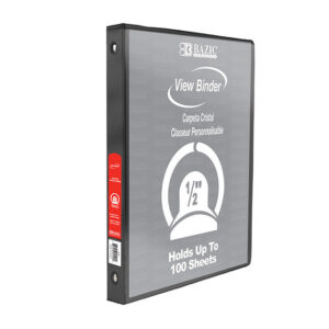 ½ inch three-ring binder | Package size: EA