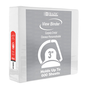 3 inch three-ring binder | Package Size : EA