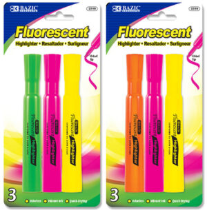 Highlighters, various colors | Package size: Pack