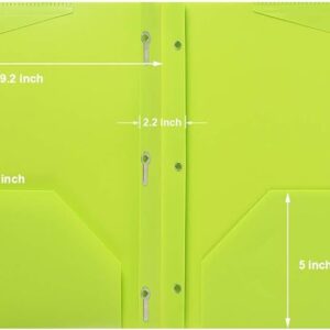 Plastic folder with brads and pockets | Package size: EA
