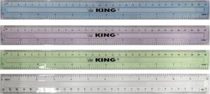Ruler, 12 millimeters/inches | Package size: EA