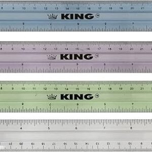Ruler, 12 millimeters/inches | Package size: EA